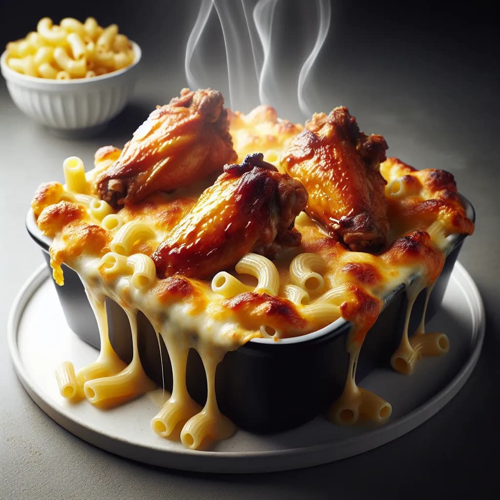 Chicken Wing and Macaroni Bake
