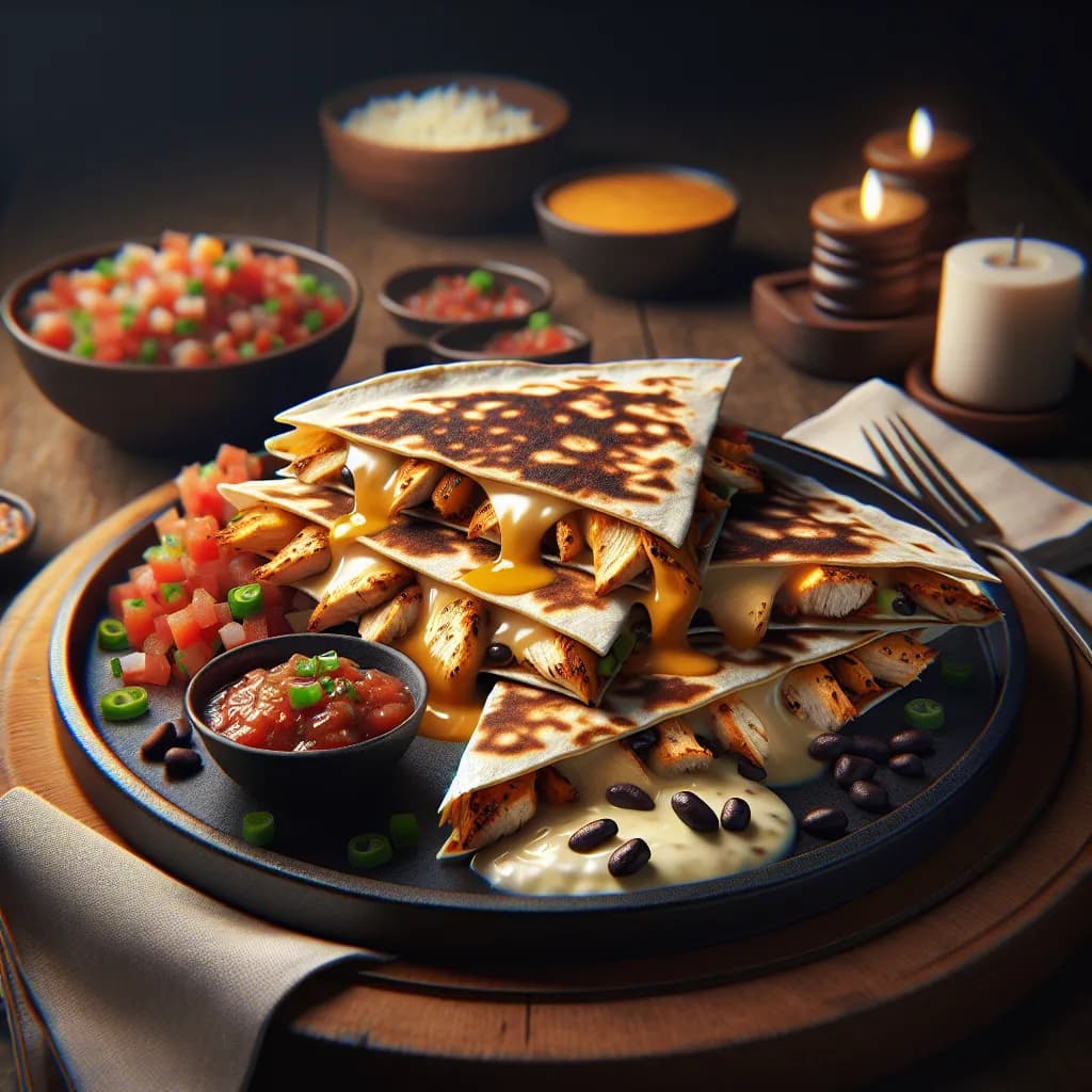 Chicken and Black Bean Quesadillas