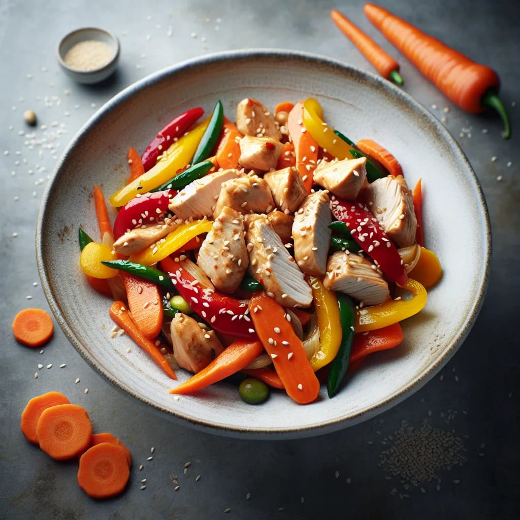 Chicken and Carrot Stir-Fry