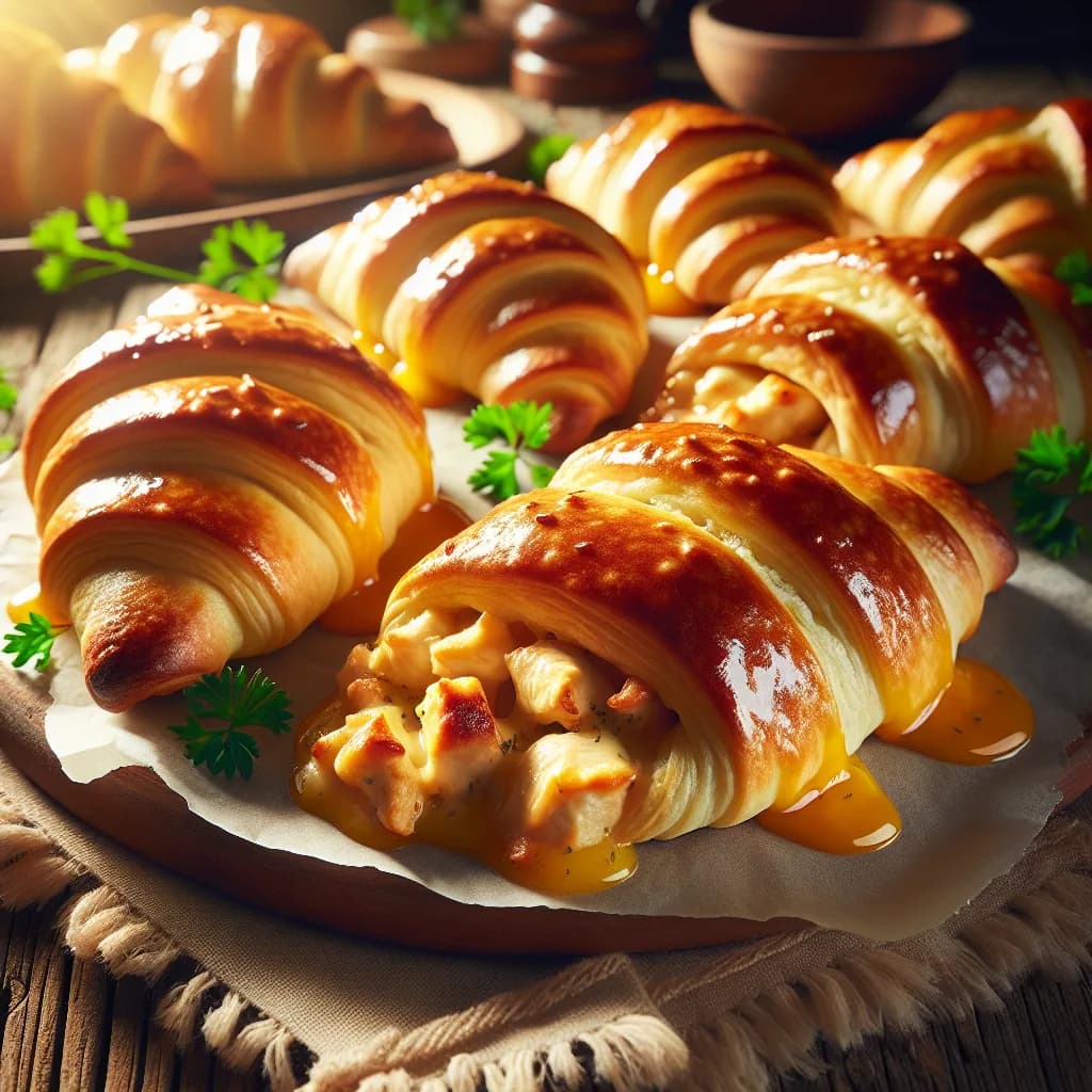 Chicken and Cheese Crescent Pockets