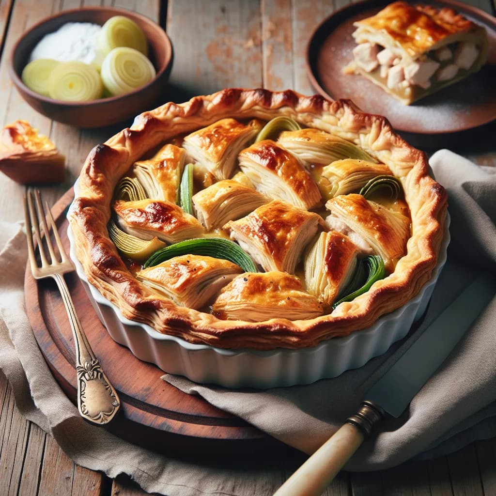 Chicken and Leek Pie