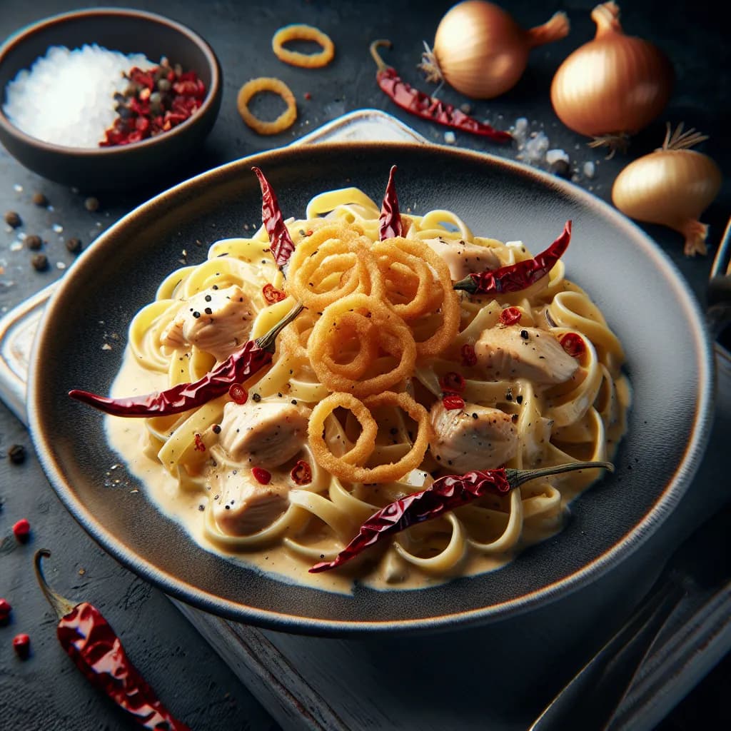 Chicken and Onion Pasta