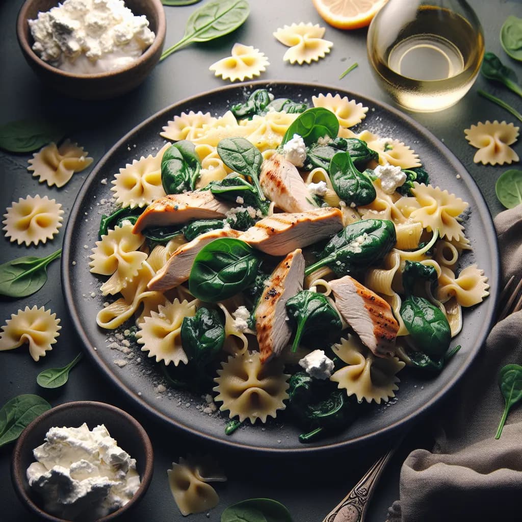 Chicken and Spinach Pasta
