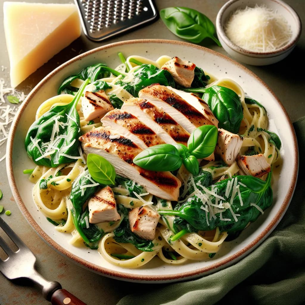 Chicken and Spinach Pasta