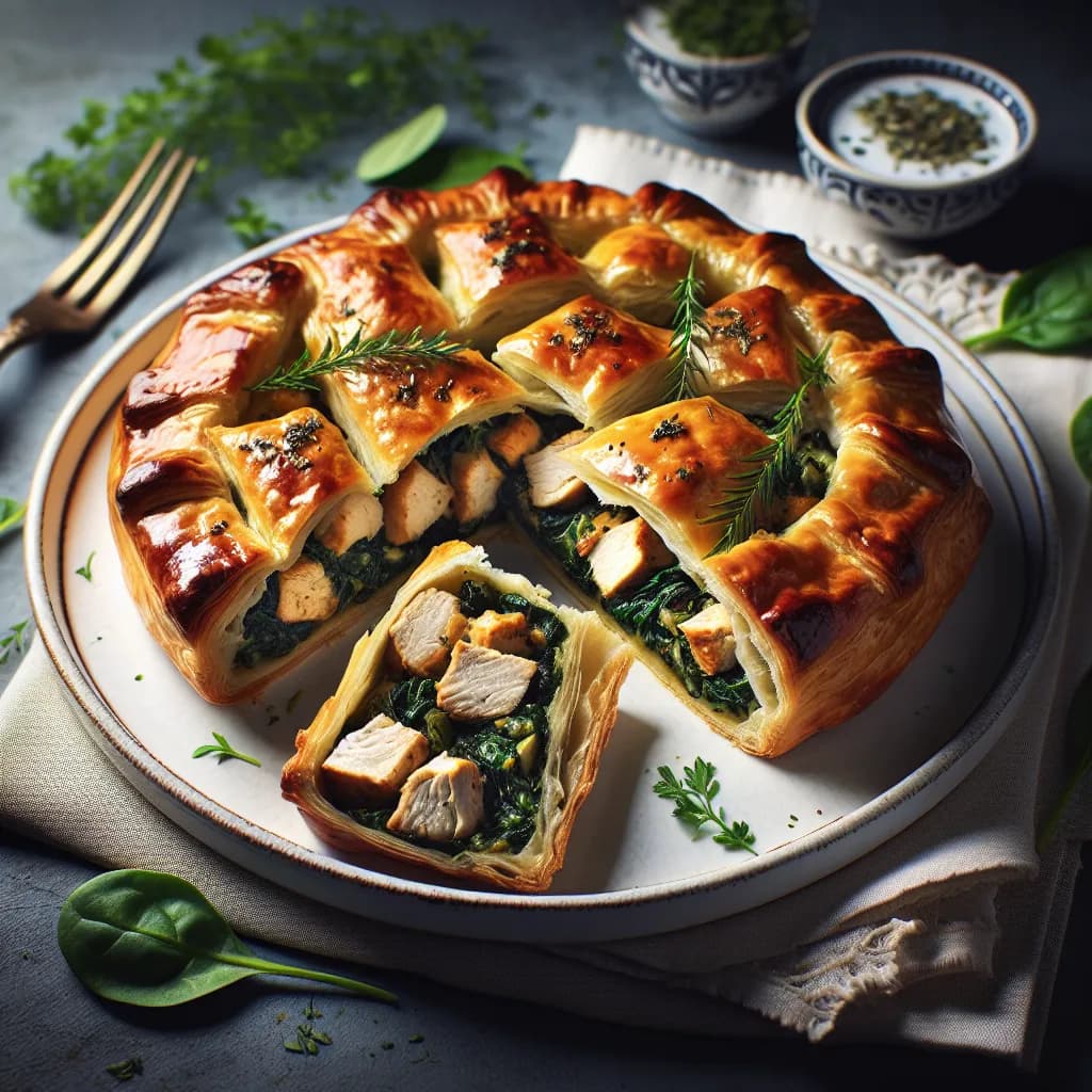 Chicken and Spinach Pastry