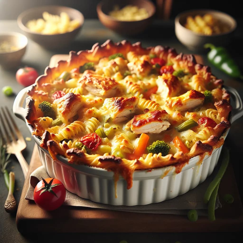 Chicken and Vegetable Pasta Bake