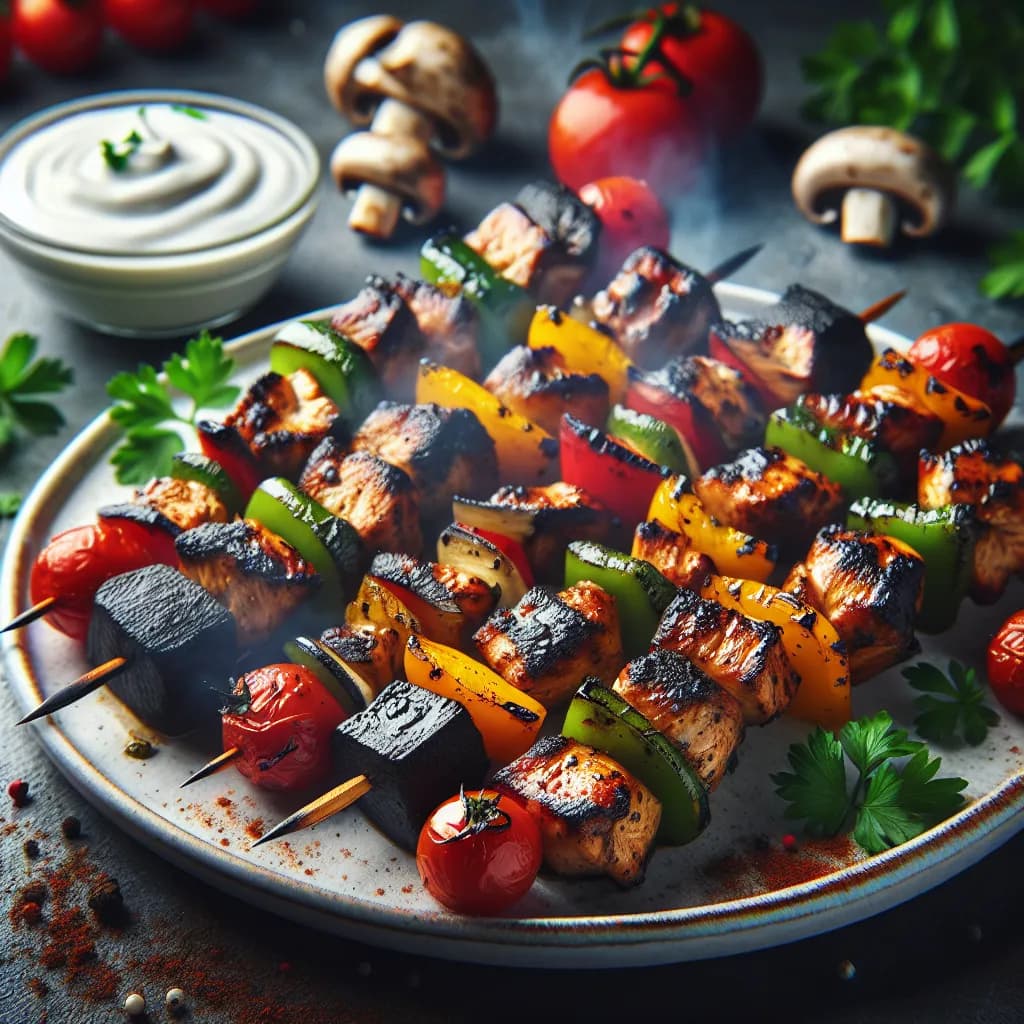 Chicken and Veggie Skewers