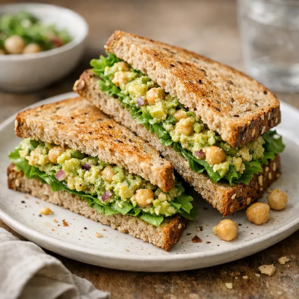 Chickpea Avocado Smash Sandwich