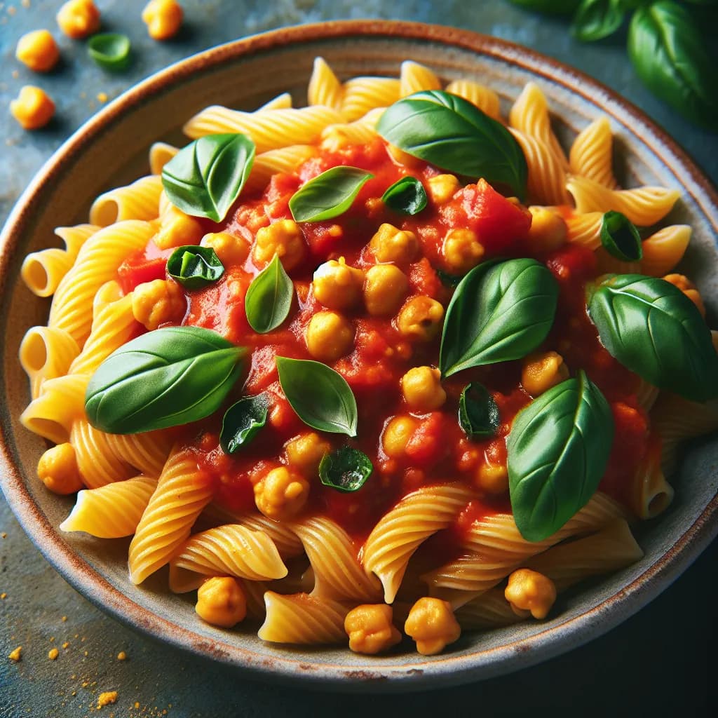 Chickpea Pasta with Tomato Basil Sauce