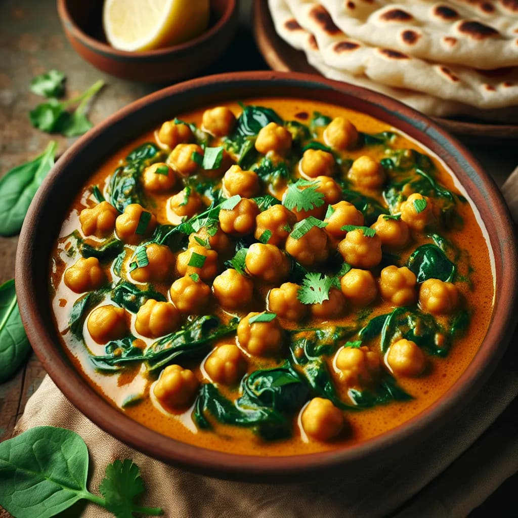 Chickpea and Spinach Curry