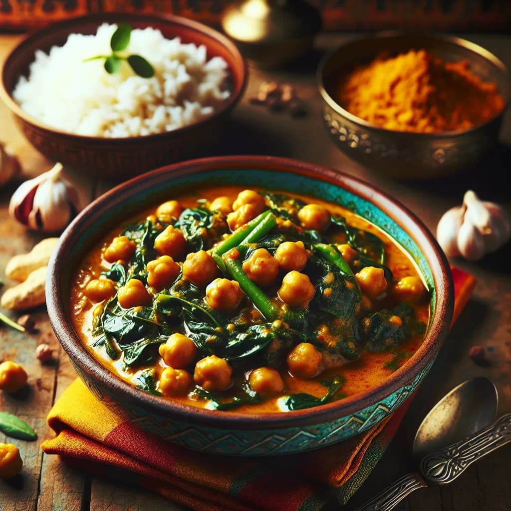 Chickpea and Spinach Curry