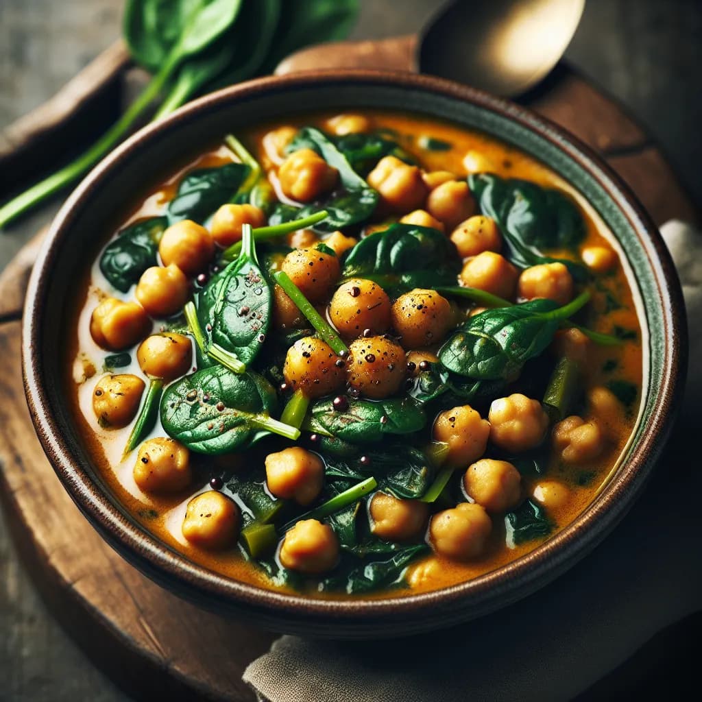 Chickpea and Spinach Stew