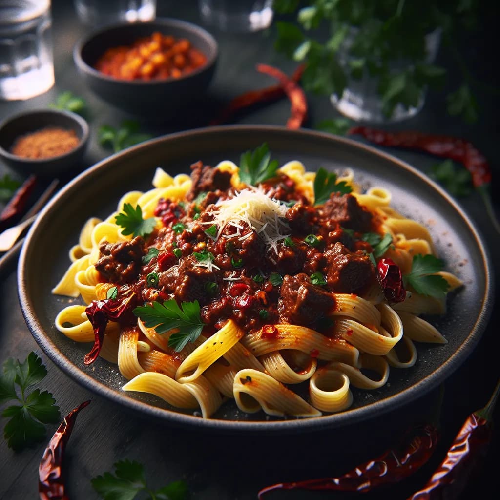 Chili Beef Pasta