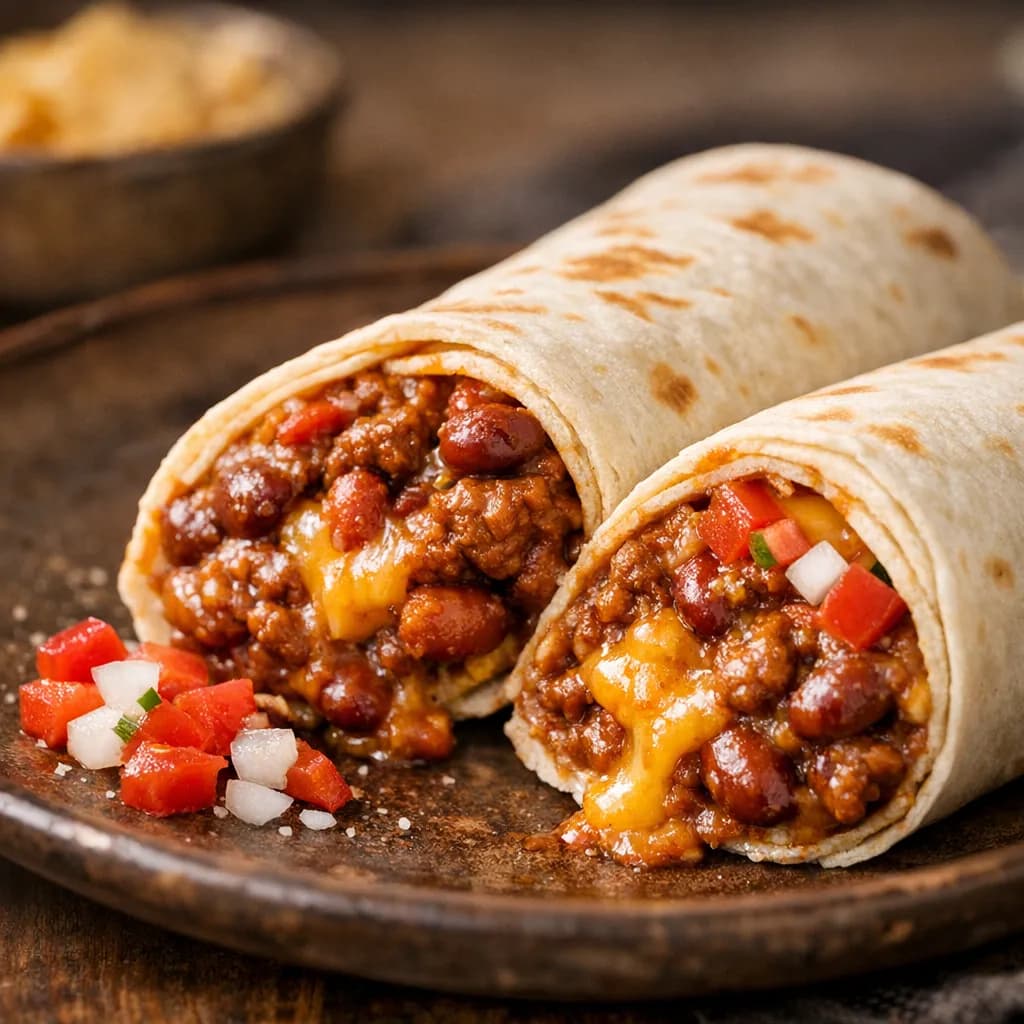 Chili Cheese Burrito (Taco Bell Style)