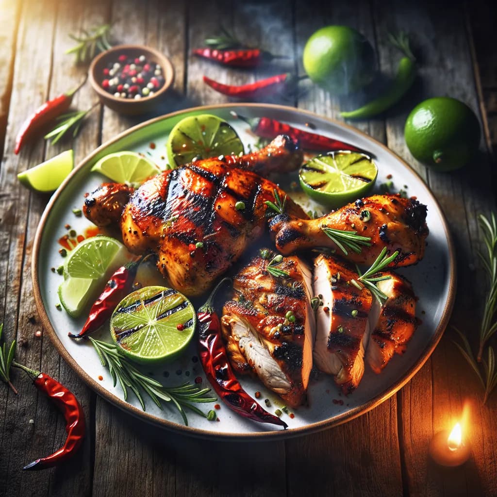 Chili Lime Grilled Chicken and Shoulder