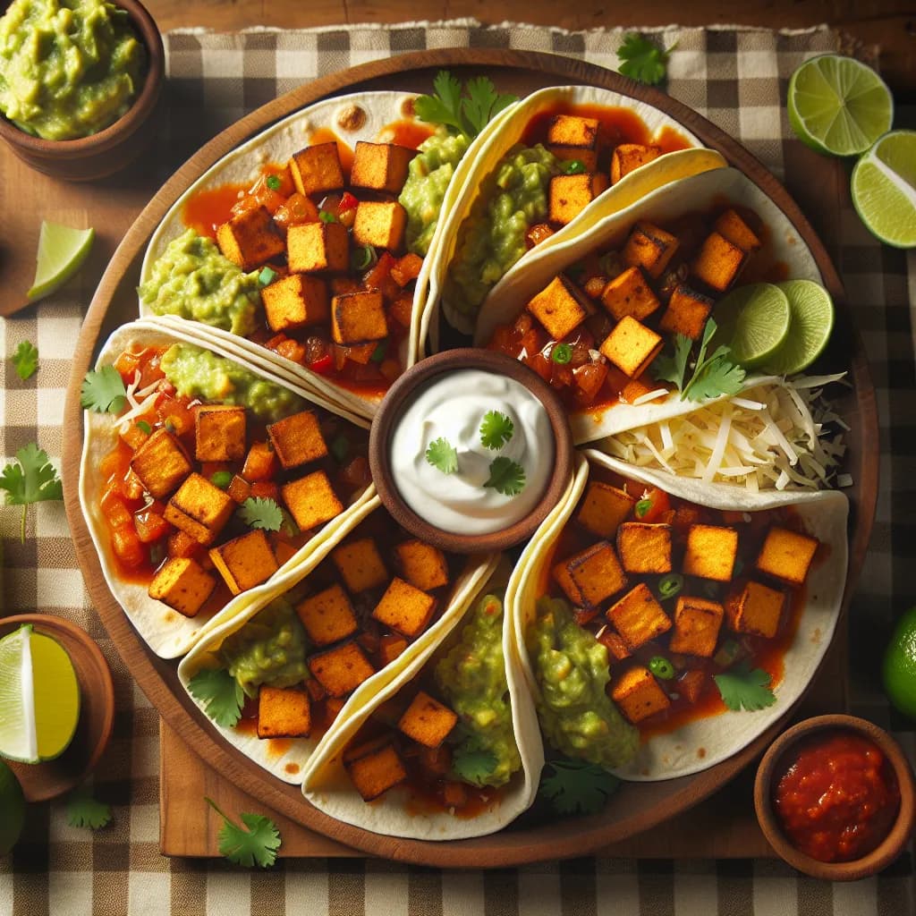 Chili Tofu Tacos