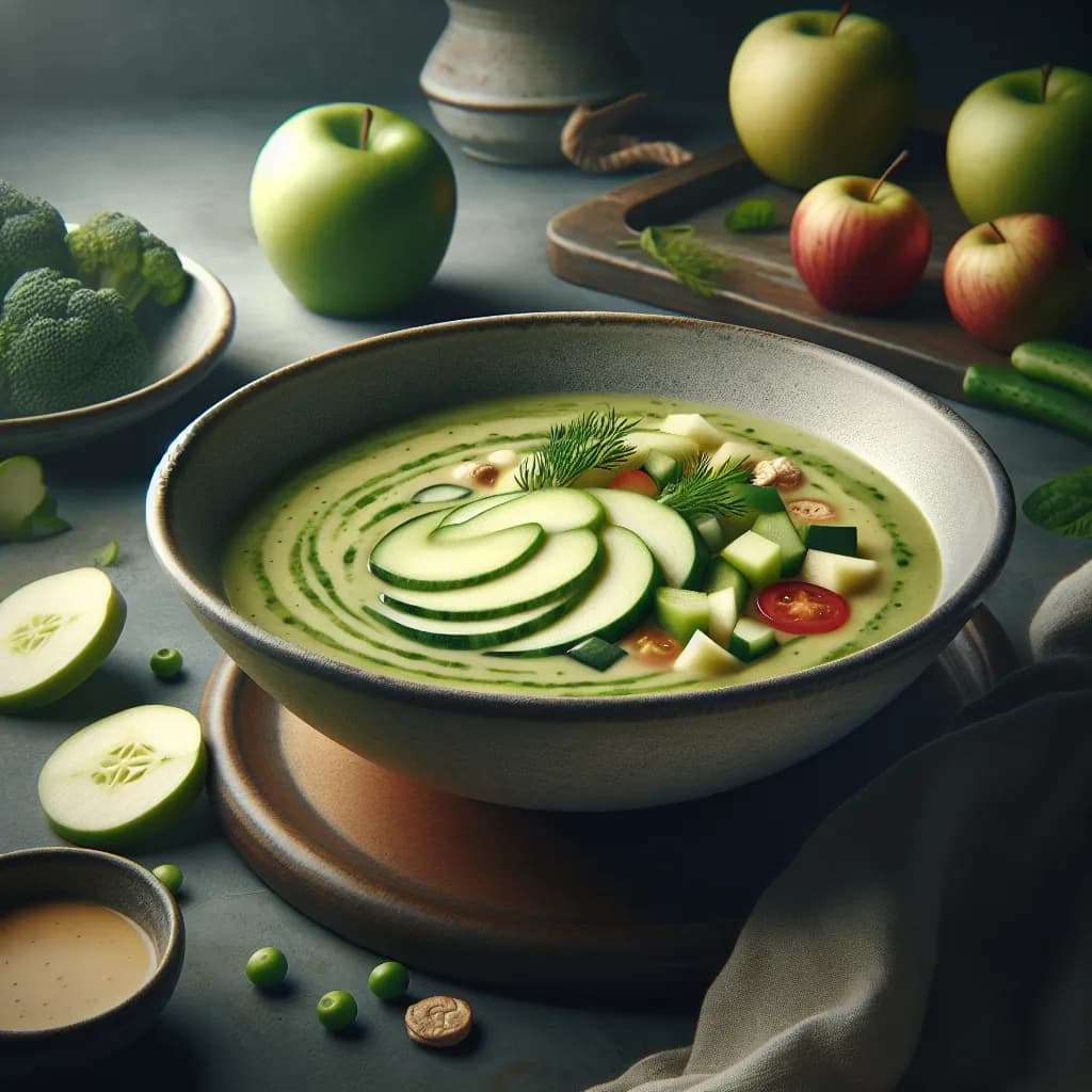 Chilled Vegetable and Apple Soup