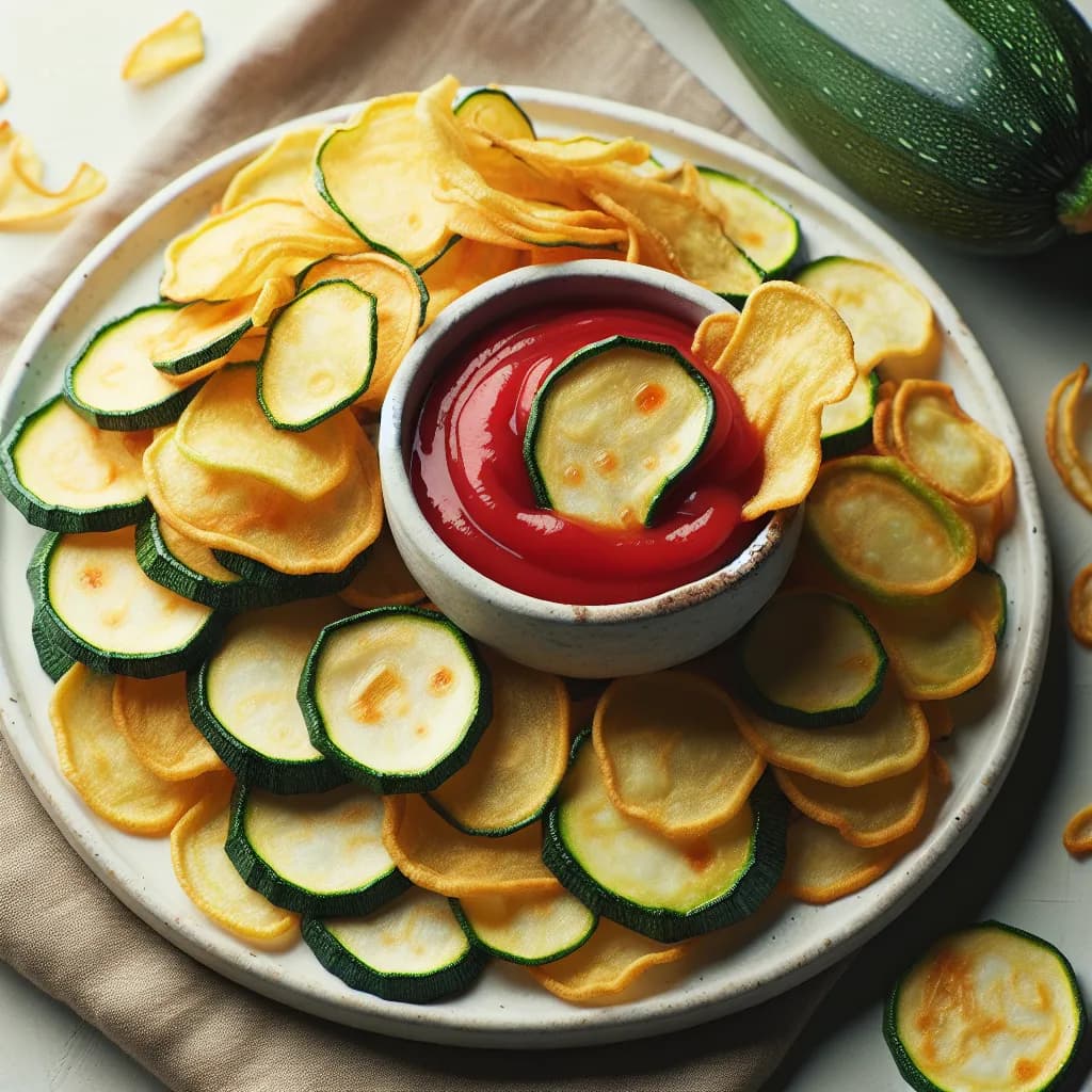 Chips de Courgettes au Ketchup
