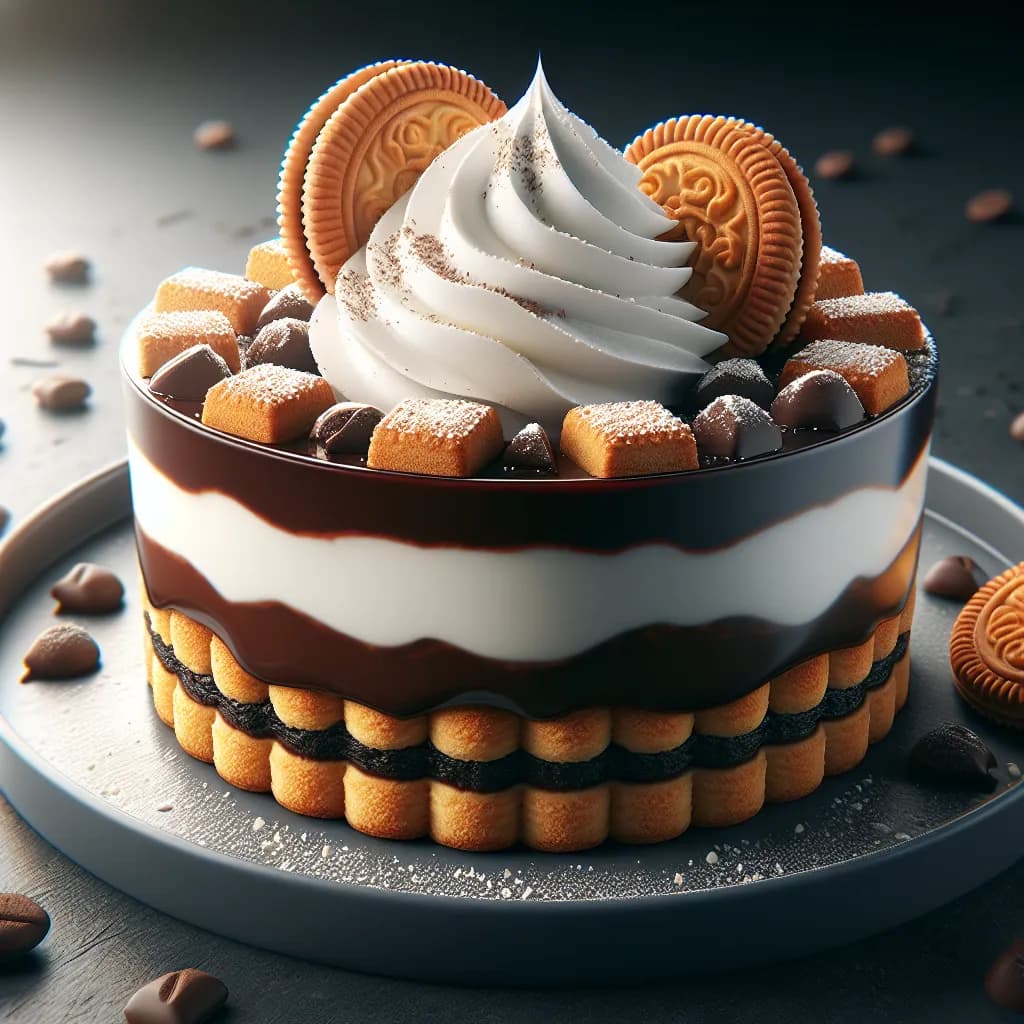 Choco Lava Biscuit Pudding