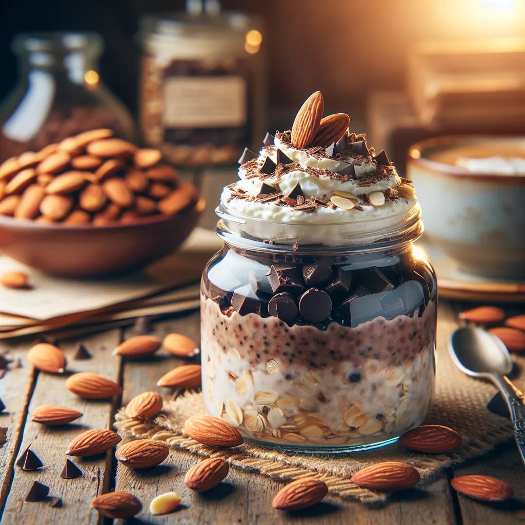 Chocolate Almond Overnight Oats
