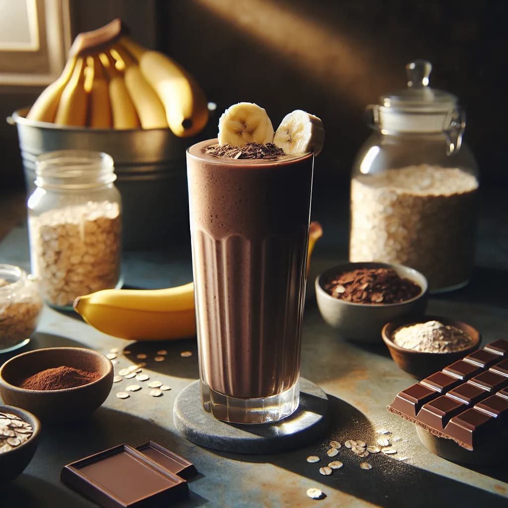 Chocolate Banana Oat Smoothie