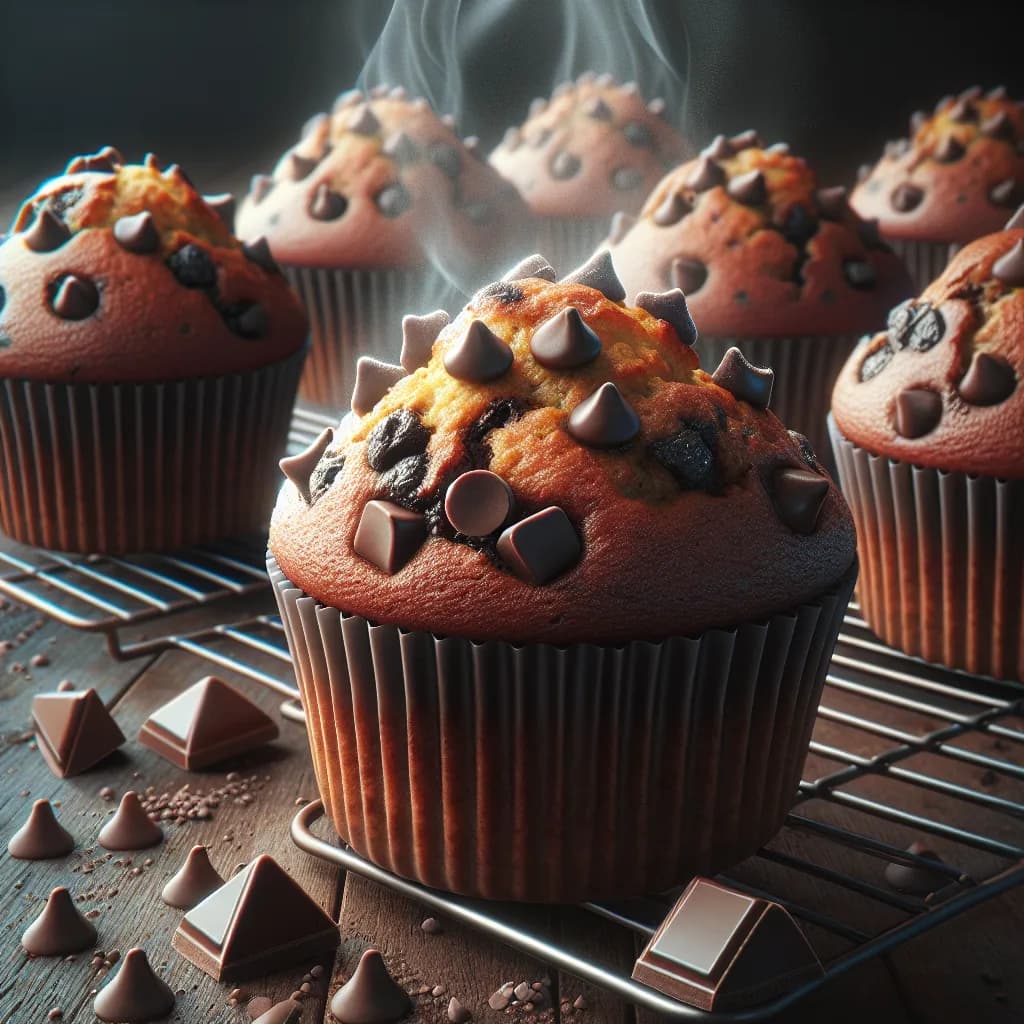 Chocolate Chip Banana Muffins
