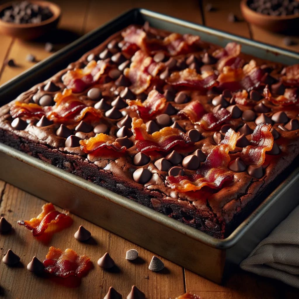 Chocolate Chip and Bacon Brownies