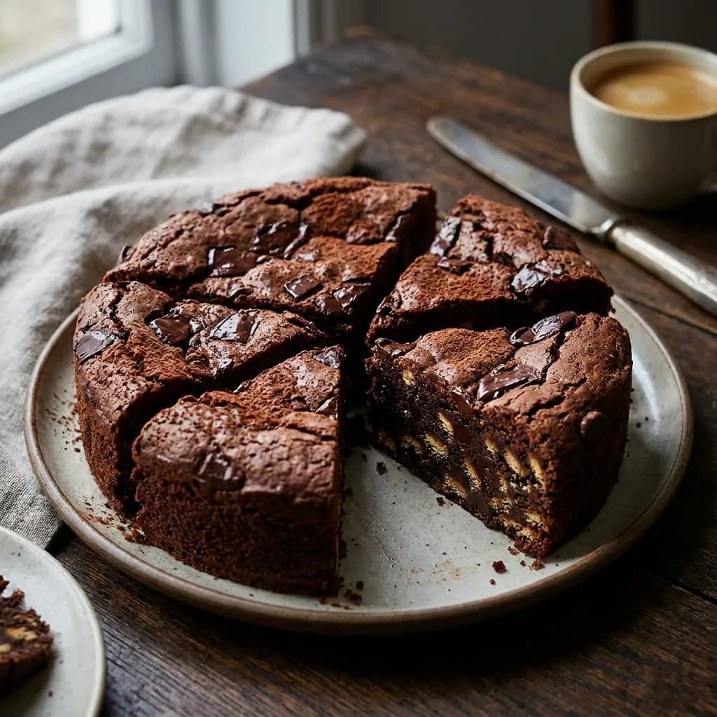 Chocolate Digestive-Style Biscuit Cake