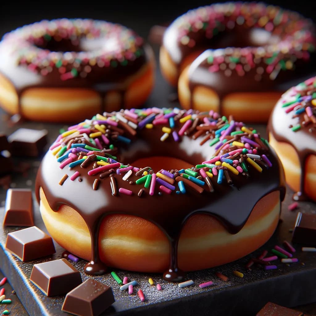 Chocolate Frosted Doughnuts