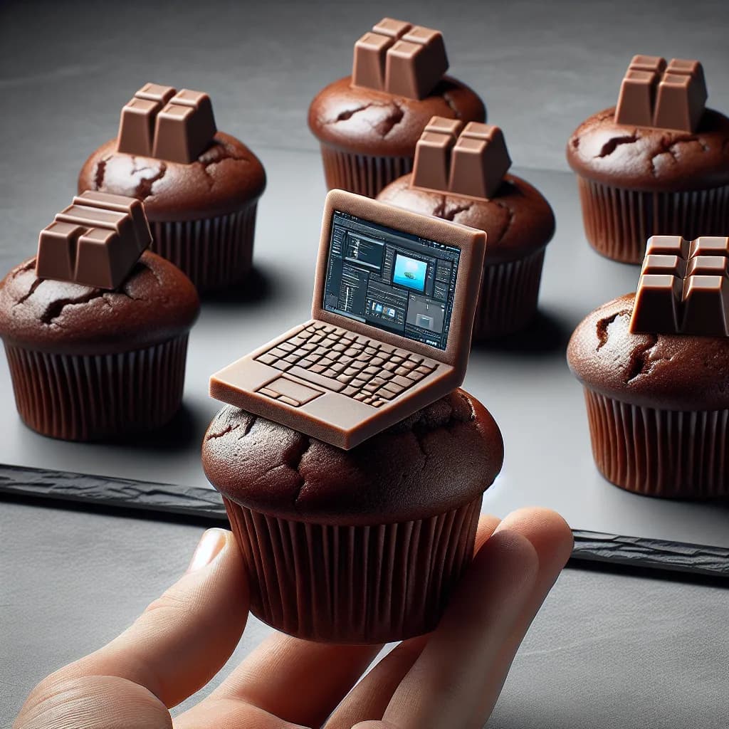Chocolate Laptop Muffins