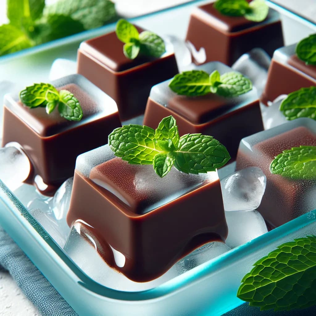 Chocolate Mint Ice Cubes
