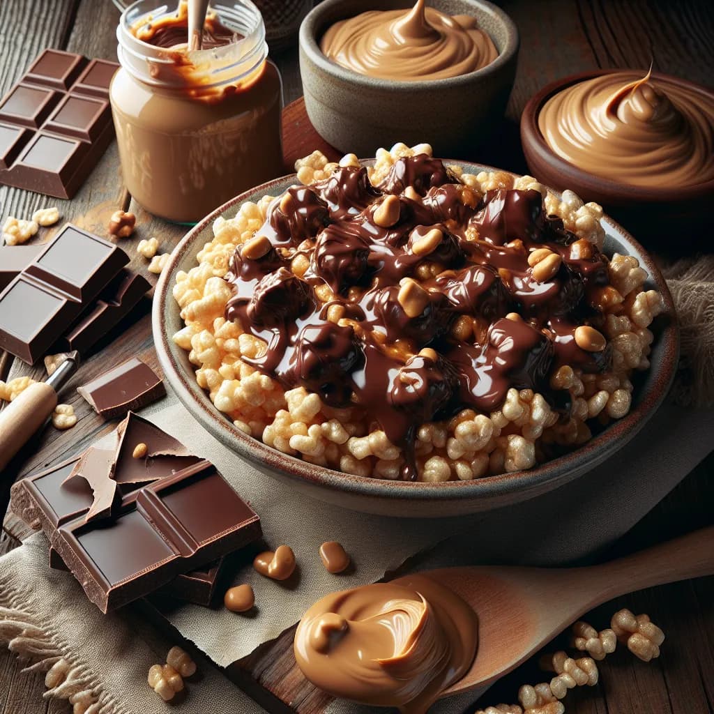 Chocolate Peanut Butter Rice Krispies