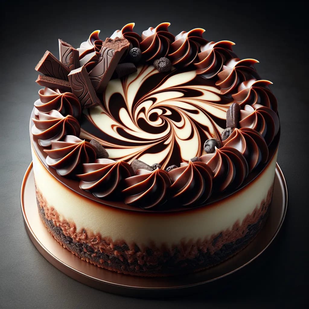 Chocolate Swirl Cheesecake