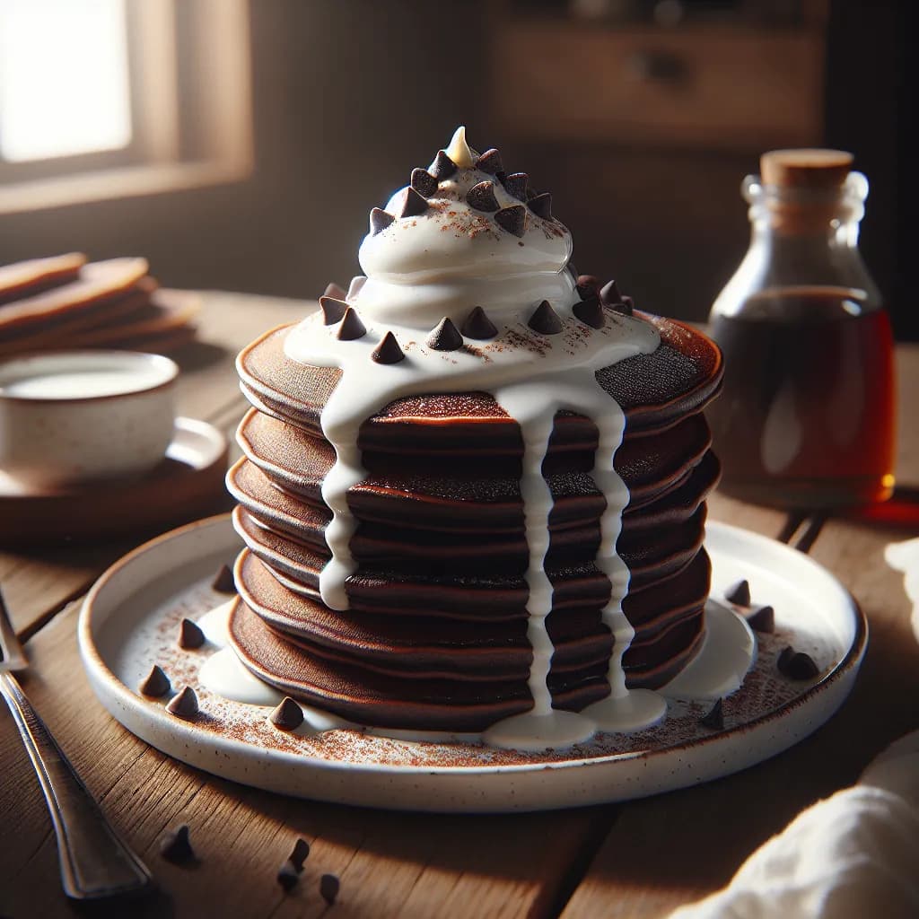 Chocolate Yogurt Pancakes