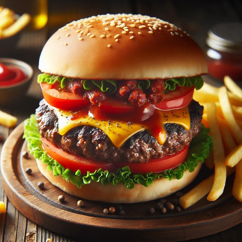 Chorizo Beef Burger