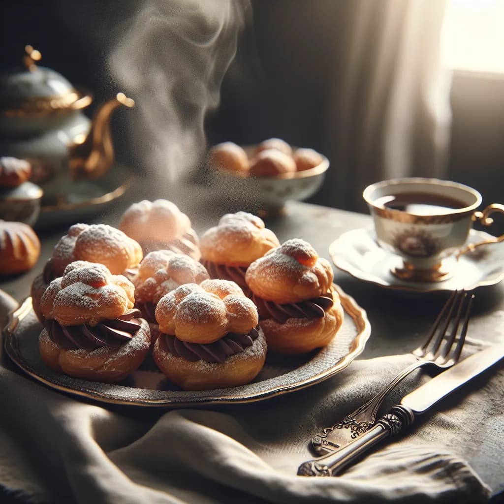 Chouquettes au Chocolat