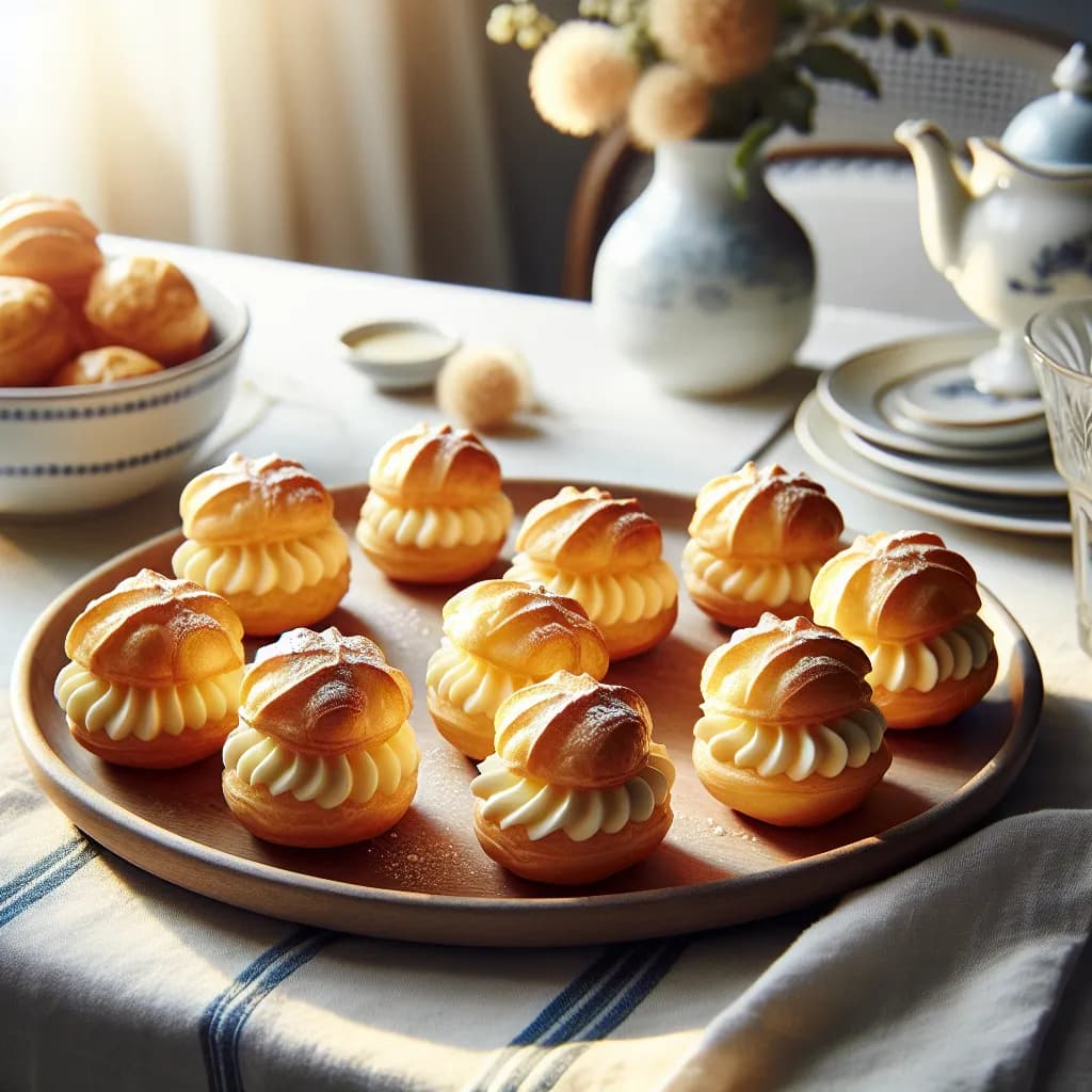 Choux à la Crème avec Crème Pâtissière
