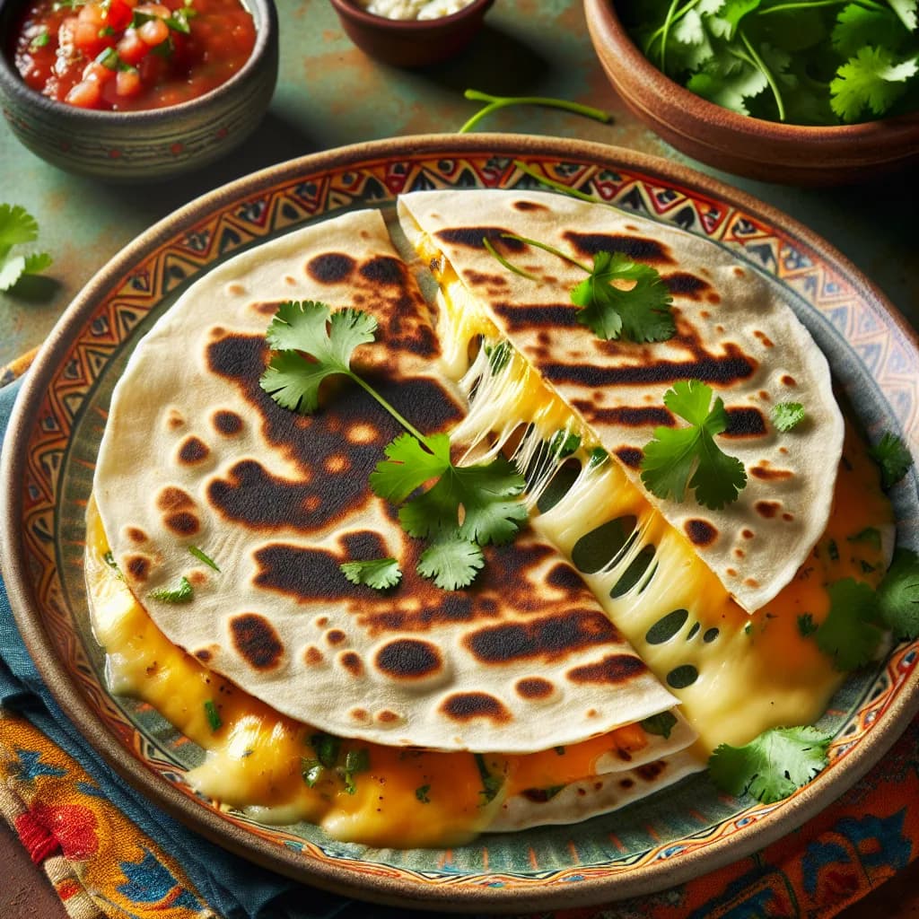 Cilantro Cheese Quesadilla
