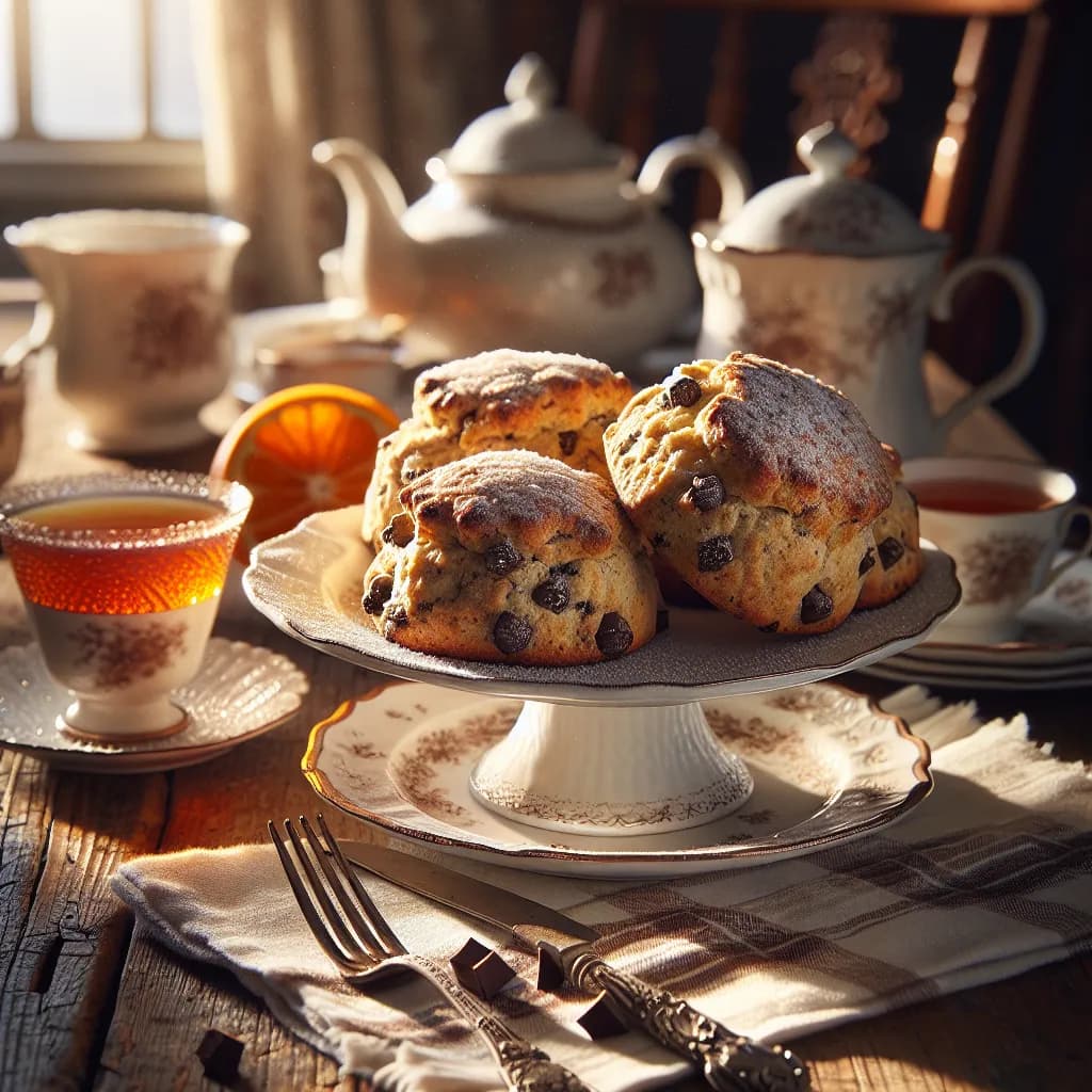 Cinnamon Chocolate Chip Scones