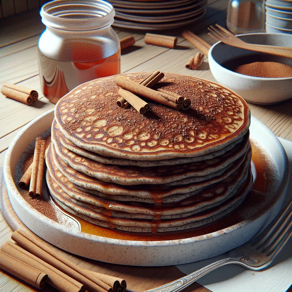 Cinnamon Gram Flour Pancakes