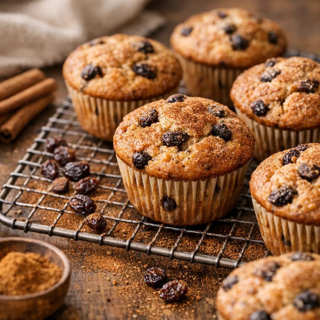 Cinnamon Raisin Quick Bread Muffins
