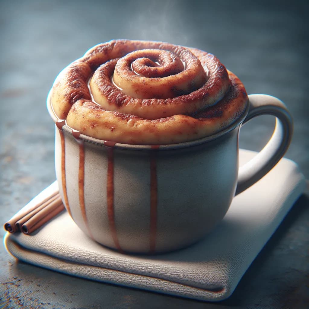 Cinnamon Roll Mug Cake