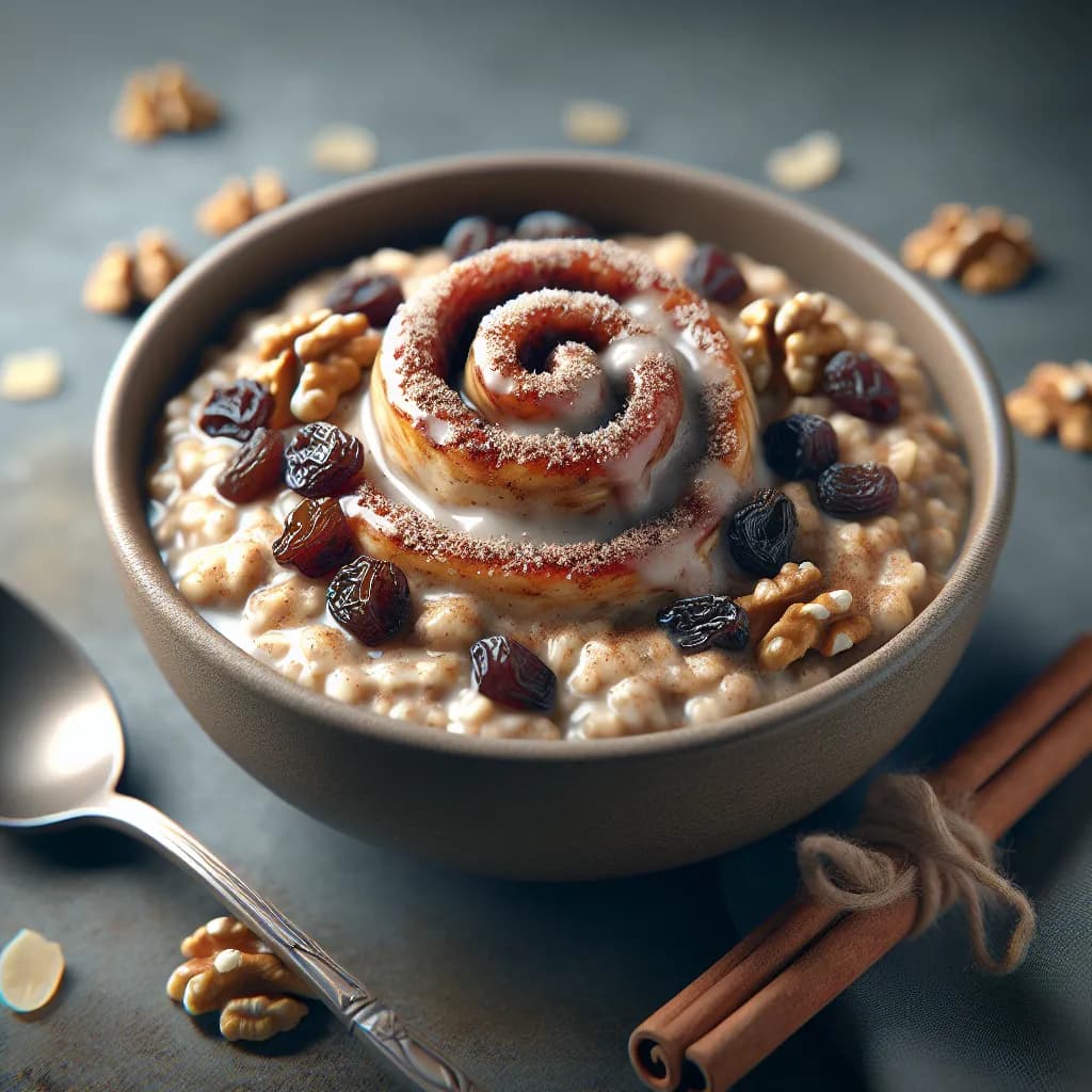 Cinnamon Roll Oatmeal