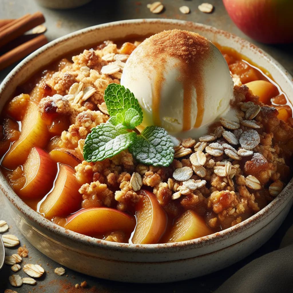 Cinnamon Spiced Apple Crumble