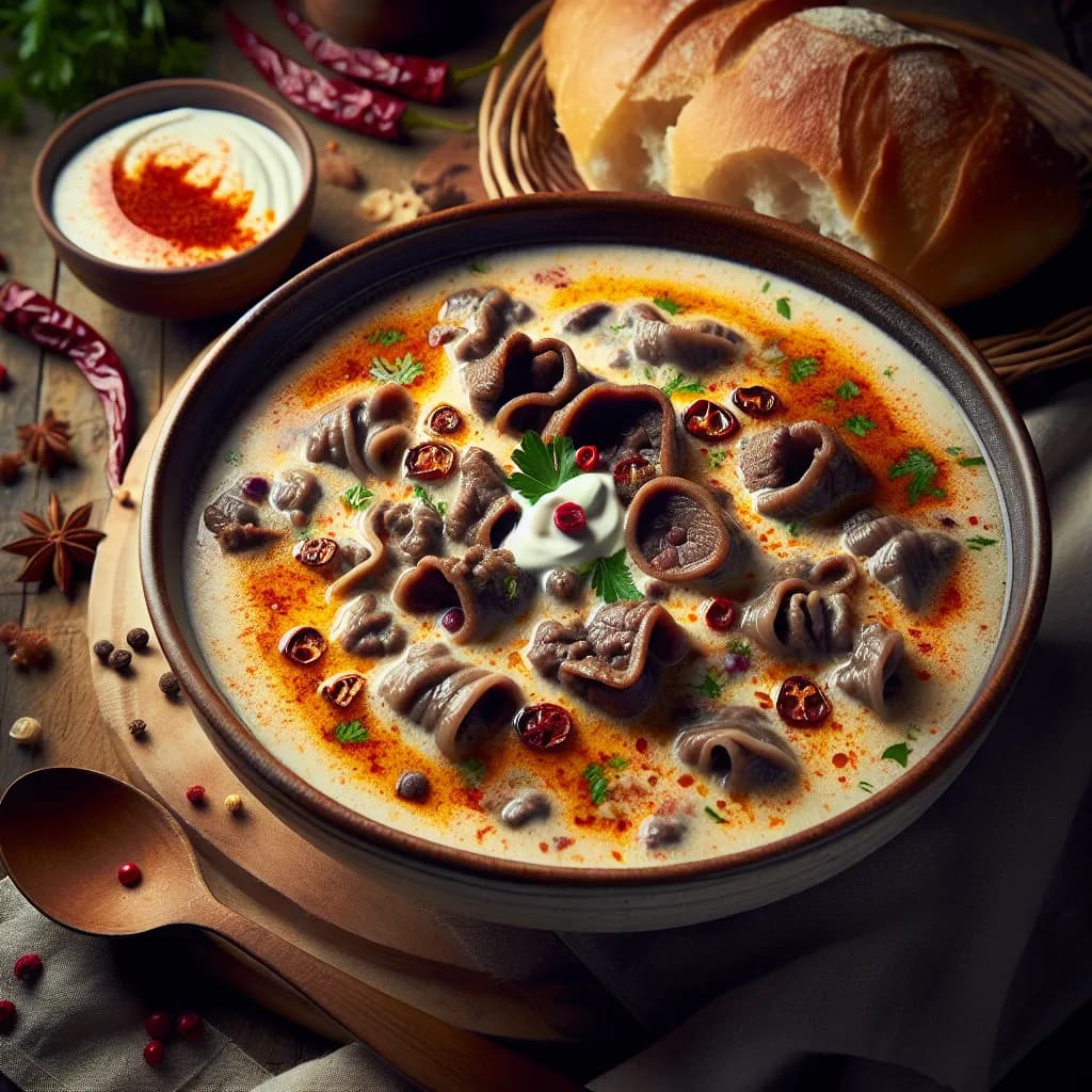 Ciorbă de burtă piccante