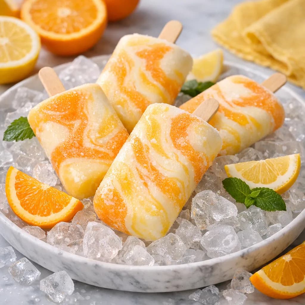 Citrus Fiber Milk Popsicles