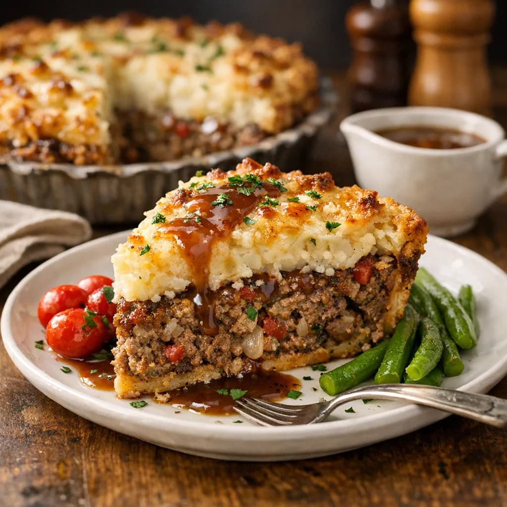 Classic American Meatloaf Pie