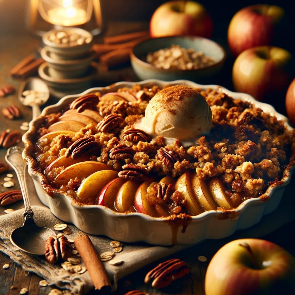 Classic Apple Crisp with Pecans