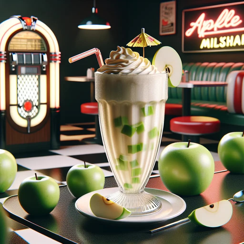 Classic Apple Milkshake