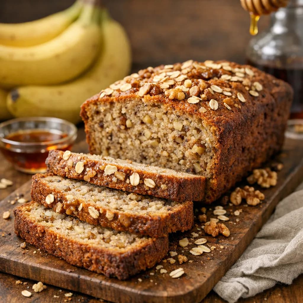 Classic Banana Nut Bread with Almond Flour